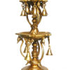 Brass Metal Oil Lamp Stand Of Bird Design On Top – Deepak Stand