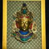 BRASS TARA MASK WITH FRAME 16 X 12 INCH